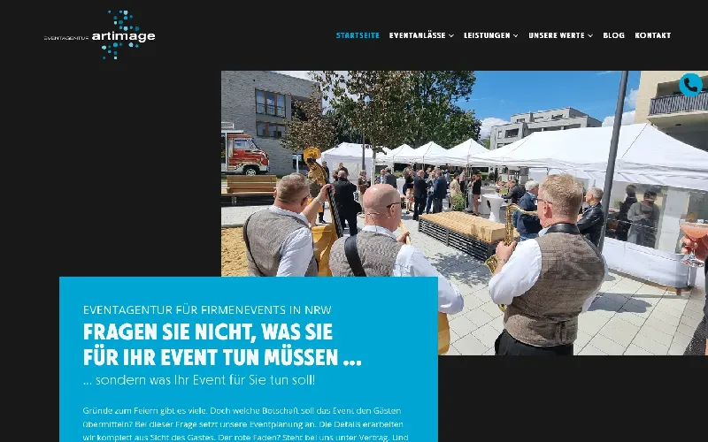 Website von artimage